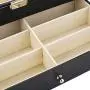 Taocca Leather 12 Piece Eyeglasses Storage and Sunglass Glasses Display Drawer Lockable Case Organizer,Sunglass Glasses Storage Holder Boxes Trays,Gift for Him Her,Black,34 x 19 x 15 cm (L x W x H)