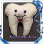 Tooth Fairy Pillow and Tooth Fairy Door Hanger Felt or So Soft Fleece Plush with tooth/money pocket
