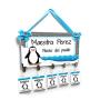 Unique Funny Hall Passes with Hanger, Pinguin Pases del Pasillo, Penguin Theme Teacher Classroom Hall Passes