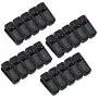 SUNTRADE 20 Pack Plastic Finger Clips for Hangers,Strong Pinch Grip Clips for Use with Slim-line Clothes Hangers, Clips for Velvet Hangers (20, Black) SUNTRADE 20 Pack Plastic Finger Clips for Hangers,Strong Pinch Grip Clips for Use with Slim-line Clothes Hangers, Clips for Velvet Hangers (20, Black)
