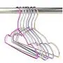 10pcs Random Color Aluminum Metal Clothes Hangers for Kids, Space Saving Cute Dress Shirts Coats Hanger for Children Decoration