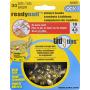 OOK 50606 ReadyNail Conventional Picture Hook Tidy Tin Supports Up to 10 Pounds, 30 sets, Brass 30 sets
