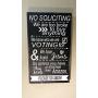 10x17" No Soliciting Pallet Painted Wood Sign with wire hanger on back