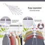 Moyeno 8 in 1 Hangers Space Saving Hangers Hanger Hanger Clothes Hangers Space Saving Pants Hangers Adjustable Hangers Space Saving Foldable Hangers Skirt Hangers Space-Saving Hangers