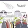 Moyeno 8 in 1 Hangers Space Saving Hangers Hanger Hanger Clothes Hangers Space Saving Pants Hangers Adjustable Hangers Space Saving Foldable Hangers Skirt Hangers Space-Saving Hangers