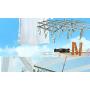 underwear drying rack Multi-function Clothes hanger Stainless steel Originality Socks clip 35 Windproof clamp ( WJY )