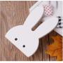 Cute Bunny Hook Wooden Clothes Hanger Wall Decor Children Bedroom Pendant 10pcs