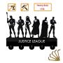Justic League Wall Key Rack Holder Wall Hanger Wall Hook Key Hanger Rails Triple Wall Art Clothing Hook Rack Hanger Wall Art Decoration Strong Adh6esive Sticker Solid Wood Hooks
