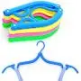 Foldable Clothes Hangers Travel Hangers Rainbow Will Portable Magic Clothing Drying Rack Pack of 5