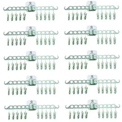 10 Clips Travel Folding Hanger Plastic Pants Skirt Hangers Magic Space Saving Clothes Hangers for Home and Travel 10 Clips Travel Folding Hanger Plastic Pants Skirt Hangers Magic Space Saving Clothes Hangers for Home and Travel