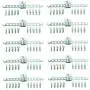 10 Clips Travel Folding Hanger Plastic Pants Skirt Hangers Magic Space Saving Clothes Hangers for Home and Travel 10 Clips Travel Folding Hanger Plastic Pants Skirt Hangers Magic Space Saving Clothes Hangers for Home and Travel