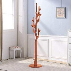 TIANTA- European Style Solid Wood Coat Racks Landing Hanger Bedroom Simple Fashion Clothes Shelves Home Furnishing (Color : #6)