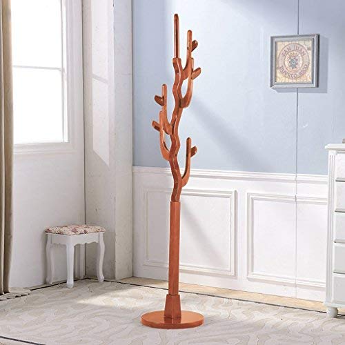 TIANTA- European Style Solid Wood Coat Racks Landing Hanger Bedroom Simple Fashion Clothes Shelves Home Furnishing (Color : #6)
