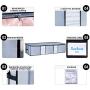 Seckon Underbed Storage Bags Large Size[Pack of 3] Big Capacity Storage Container Organizers| Foldable Zippered Under The Bed Storage Bags|Soft Breathable Anti-Mold Fabric Clothes Storage Bags