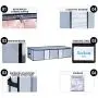 Seckon Underbed Storage Bags Large Size[Pack of 3] Big Capacity Storage Container Organizers| Foldable Zippered Under The Bed Storage Bags|Soft Breathable Anti-Mold Fabric Clothes Storage Bags