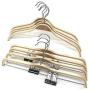 KOOBAY Zara Style Clothes Hanger 30Pcs16.5 Space Saving Natural Wood Coat Hanger