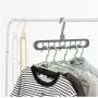 10pcs Random Color Multi-Function Nine-Hole Rotating Hanger Space Saving Folding Magic Clothes Hanger Wardrobe Drying Home Bedroom Storage Holder 10pcs Random Color Multi-Function Nine-Hole Rotating Hanger Space Saving Folding Magic Clothes Hanger Wardrobe Drying Home Bedroom Storage Holder