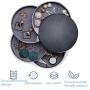 BREIS Jewelry Organizer Box, 4 Layers 360°Rotating Travel Small Storage Box, for Necklaces Rings Earrings Bedside Holder Jewelry Tower Tray (Black)