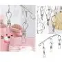 Laundry Drying Rack Clothes Hanger with 8 Clothespins 4.0mm for Drying Socks, Baby Clothes, Bras, Towel, Underwear, Hat, Scarf, Pants, Gloves, Anti Wind Hook