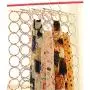 Escolourful Scarf Hanger Organizer Holder, Multifunctional Loops Scarf Tie Racks, Foldable Rope Weave Clothes Tie Hanger