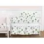 Sweet Jojo Designs Pink and Green Boho Watercolor Girl Baby Nursery or Kids Room Small Fabric Toy Bin Storage Boxes Chest for Cactus Floral Collection