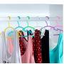 20pcs Random Color Non Slip Plastic Kids Plastic Coat Hangers Child Baby Clothes Stands Multi Color