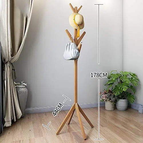 Coat Rack Floor Coat Rack Bedroom Solid Wood Clothes Rack Free Standing Hanger Simple Storage Clothes Rack Coat Rack Floor Coat Rack Bedroom Solid Wood Clothes Rack Free Standing Hanger Simple Storage Clothes Rack