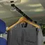 Zento Deals Heavy Duty Expandable Clothes Bar Car Hanger Rod- Convenient Classic Black Combines with Strong Metal and Rubber Grips and Rings Zento Deals Heavy Duty Expandable Clothes Bar Car Hanger Rod- Convenient Classic Black Combines with Strong Metal and Rubber Grips and Rings