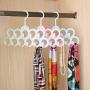 jiulonerst 11 Holes Clothes Tie Belt Shawl Scarf Hanger Display Holder Closet Organizer for Home Decor
