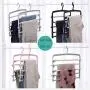 HJYPYJ Magic Hanger,Household Multi-Layer Storage Folding Hanger,Non-Slip PP Trouser Hangers,Applicable Balcony,Wardrobe Non-Slip/Pink / 6 pcs HJYPYJ Magic Hanger,Household Multi-Layer Storage Folding Hanger,Non-Slip PP Trouser Hangers,Applicable Balcony,Wardrobe Non-Slip/Pink / 6 pcs