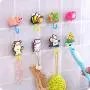 ViewHuge 5 PCS Cartoon Animal Suction Cup Sucker Hooks Hanger for Bathroom Kitchen Shower Cloth Towel
