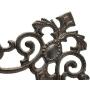Sungmor Cast Iron Rustic Coat Hook Hanger with 5 Hooks - Practical Iron Storage Organizer/Wall Hooks Hanging Rack - Pretty Pattern Charming Wall Decor for Keys Clothes Hats