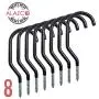 ALAZCO 8pc Heavy Duty Bike Hook & Utility Storage - Space Maximizer Instant Organizer Garage Basement Tool Shop Wall and Ceiling Mount Bicycle Hang Garden Hose Cords & More up to 60 lbs ALAZCO 8pc Heavy Duty Bike Hook & Utility Storage - Space Maximizer Instant Organizer Garage Basement Tool Shop Wall and Ceiling Mount Bicycle Hang Garden Hose Cords & More up to 60 lbs