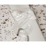 Clear Plastic Drop Ceiling Hooks with Hinge - One Piece Grid Ceiling Hangers - 10 Pack
