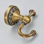 Leyden TM Antique Brass Finish Bathroom Towel Hanger Wall Mounted Clothes Hook Robe Hooks