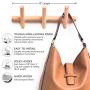 Eden & Co Modern Wall Mounted Coat and Hat Rack ? 3 Hooks, Beautiful Wood Entryway Hanger with Pegs - Wooden Bedroom and Bathroom Robe Racks - Durable, Easy Assembly, Classic Design
