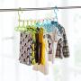 HJYPYJ Magic Hanger,PP Multifunction Folding Hanger,Durable Space-Saving Organizer Hangers, Non-Slip/B / 5 pcs