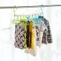 HJYPYJ Magic Hanger,PP Multifunction Folding Hanger,Durable Space-Saving Organizer Hangers, Non-Slip/B / 5 pcs