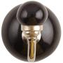 Indianshelf Handmade 1 Artistic Vintage Black Ceramic Solid Clothes Hooks Holders/Heavy Duty Hooks for Hanging Coats