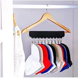 Cap hat Organizer Clothes Hanger Storage 10 Visors Door Hanger Holder Hook Storage Organizer Gift for Closet 5pcs Random Color