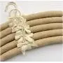 10pcs 38cm Anti Slip Jute Wrapped Clothes Hangers for Women Foam Sweater Thick Padded Coat Hangers for Bridesmaid Wedding Gown Closet 10pcs 38cm Anti Slip Jute Wrapped Clothes Hangers for Women Foam Sweater Thick Padded Coat Hangers for Bridesmaid Wedding Gown Closet