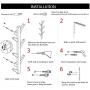 yazi Eco-Friendly Bamboo 6 Branches Wall Hanging Hooks Coat Rack Bag Clothes Hanger Vintage Brown yazi Eco-Friendly Bamboo 6 Branches Wall Hanging Hooks Coat Rack Bag Clothes Hanger Vintage Brown