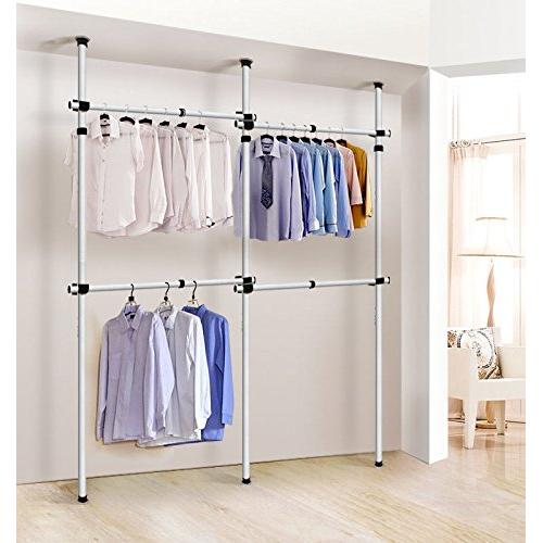 Generic me Clos US hes Hangers Garment Rack rs She Adjustable Home Closet hes Han Organizers Clothes Home Close Hangers Shelves stable