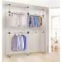 Generic me Clos US hes Hangers Garment Rack rs She Adjustable Home Closet hes Han Organizers Clothes Home Close Hangers Shelves stable
