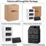 hblife Makeup Organizer Acrylic Cosmetic Storage Drawers and Jewelry Display Boxes with 12 Drawers, 9.5" x 5.4" x 15.8", Black hblife Makeup Organizer Acrylic Cosmetic Storage Drawers and Jewelry Display Boxes with 12 Drawers, 9.5" x 5.4" x 15.8", Black