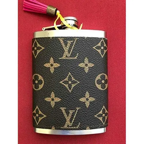 Handcrafted Flask handmade with re-purposed Canvas