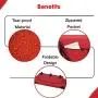 ProPik Holiday Rolling Tree Storage Bag, Extra Large Heavy Duty Storage Container, 28" H X 16.5" W X 60" L with Wheels & Handles Fits Up to 9 Foot Tall Disassembled Trees 600D Oxford (Red)