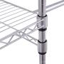 Moon_Daughter Large Steel Closet Clothes Hanger Rod Garment Shoe Rack Shelf Storage Towel Sock Shirts Pants 2 Rods 8 Shelves