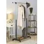 Whitmor Deluxe Adjustable Garment Rack - Rolling Clothes Organizer - Black and Chrome Whitmor Deluxe Adjustable Garment Rack - Rolling Clothes Organizer - Black and Chrome