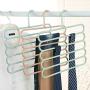 LFSHYP Clothes Hangers Pants Clothes Hangers Holders Multifunction Trousers Hanger Storage Rack Clothes Hanger Tie Scarves Belt Towel Non-Slip Magic Hanger 1pc A3